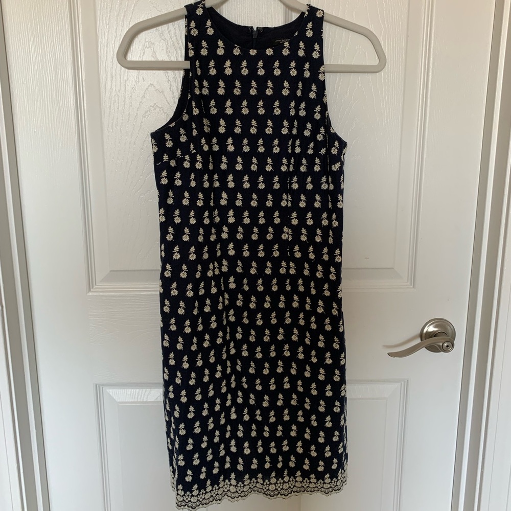 Navy blue Ann Taylor dress. Size 0p.